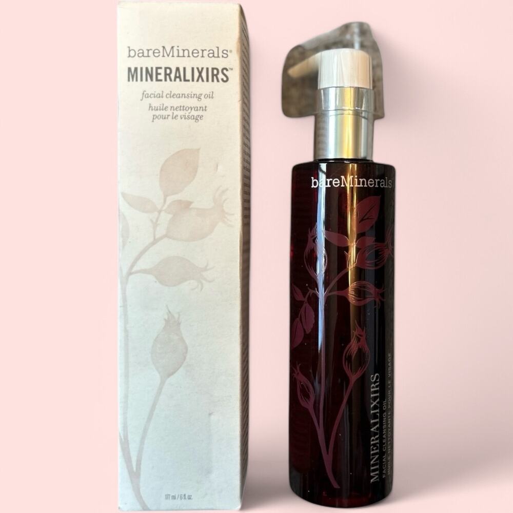 NEW RED bareMinerals Mineralixirs Facial Cleansing Oil 177 ml / 6.0 fl oz